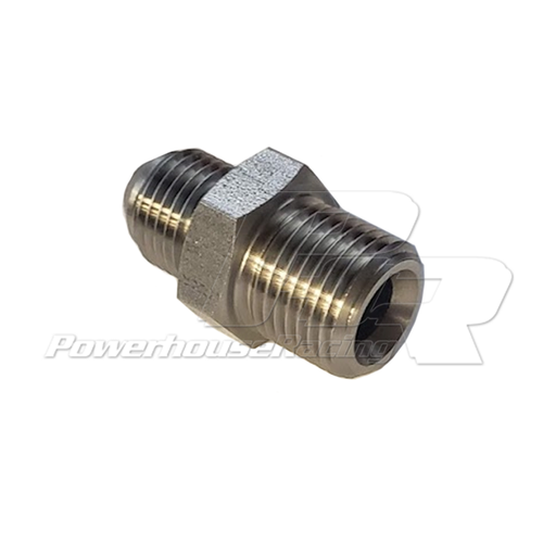 [FIT.M1615MC.6ANM.0.SS.0] M16X1.5 male compression to -6AN male, Straight, Stainless Steel