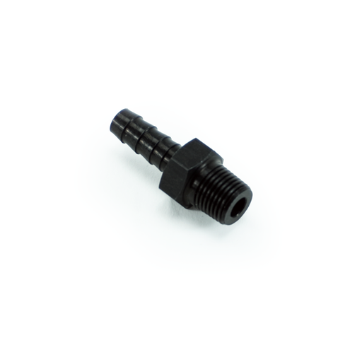 [FIT.18NPTM.250B.0.A.AB] PHR 1/8 NPT male to 1/4 hose barb, Staight, Aluminum, Anodized Back