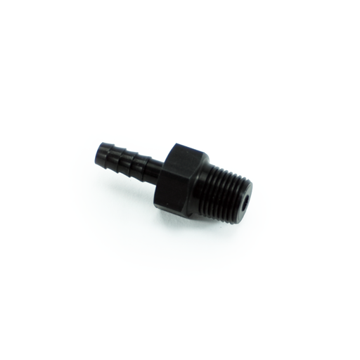 [FIT.18NPTM.188B.0.A.AB] PHR 1/8 NPT male to 3/16 hose barb, Staight, Aluminum, Anodized Back