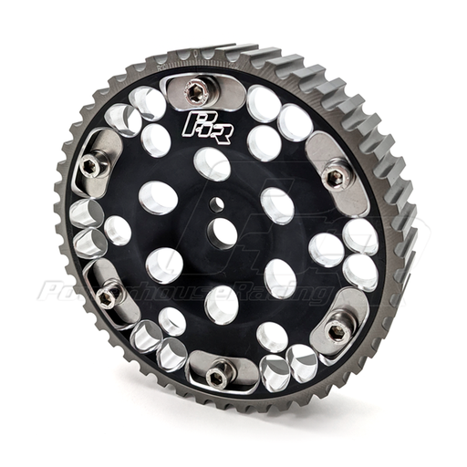 [PHR 07011001.B] PHR Billet Adjustable Locking Cam Gear for 4G63 - Black Finish (each)