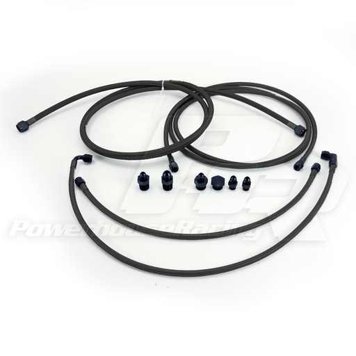 [FT 01011238.F10x1.R8.BKB.P.S.F] PHR E85 Fuel Line Kit for 1993-1998 MKIV Supra, Lines Only