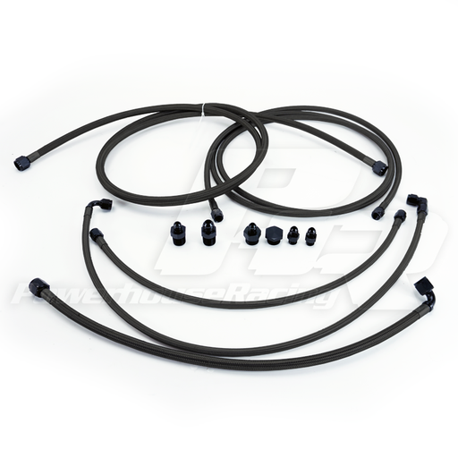 [FT 01011238.F8x2.R6.BKB.P.S.F] PHR E85 Fuel Line Kit for 1993-1998 MKIV Supra, Lines Only