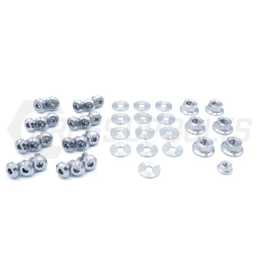 [DUB TOY-002-Ti-P] Toyota Supra (1993-1998) MKIV Titanium Dress Up Bolts Engine Bay Kit - Polished