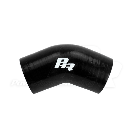 [PHR 00002545SB-250x150] 2.5" ID 45 Degree Coupler, 1.5" Legs, Black