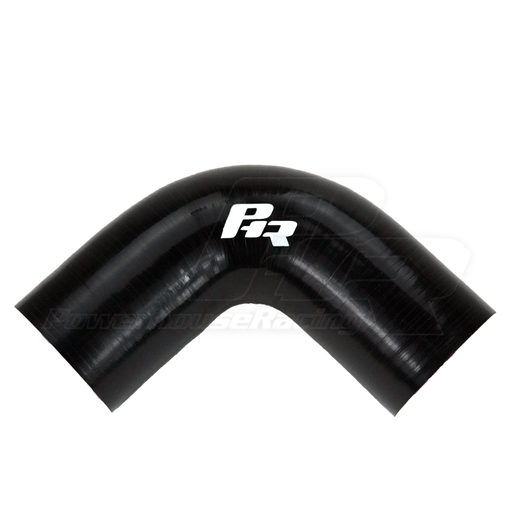 [PHR 00002590-300x4.BK] 3" ID 90 Degree Elbow, 4" Legs, Gloss Black