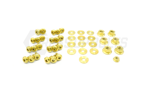 [DUB TOY-002-Ti-GLD] Toyota Supra (1993-1998) MKIV Titanium Dress Up Bolts Engine Bay Kit - Gold