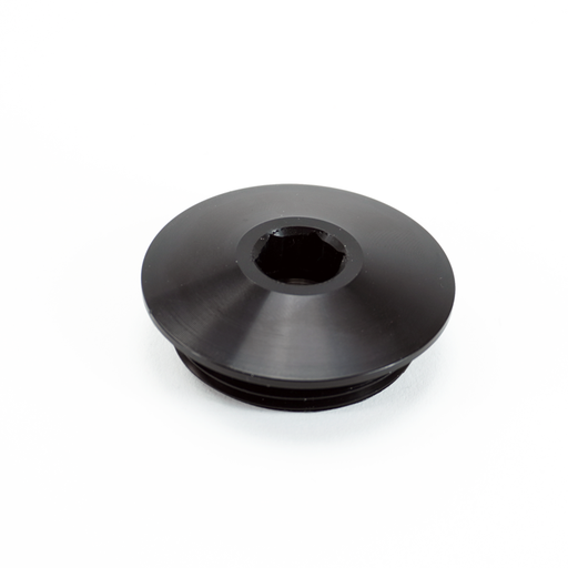 [FIT.20ORB.P.A.AB] -20ORB Plug, Aluminum, Anodized Black