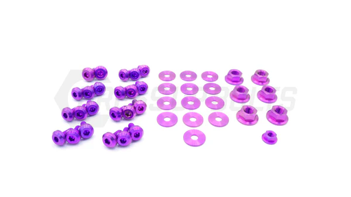 [DUB TOY-002-Ti-PRP] Toyota Supra (1993-1998) MKIV Titanium Dress Up Bolts Engine Bay Kit - Purple