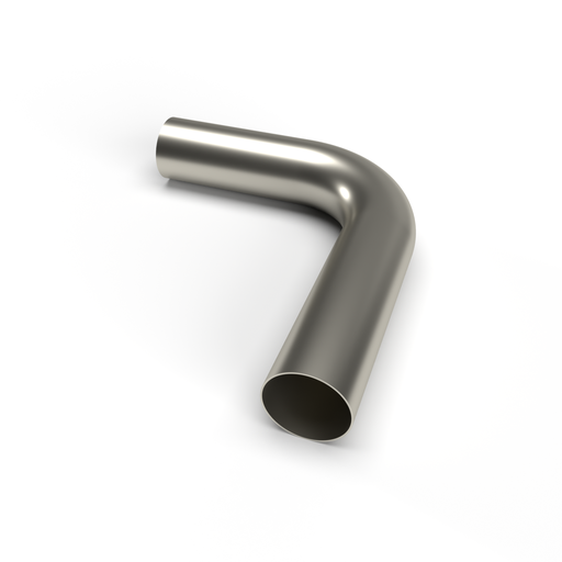 [Ticon 101-07654-0000] 3″ Titanium 90° Mandrel Bend – 1.5D Radius – 1.2mm/.047" Wall - 7" Leg / 9" Leg