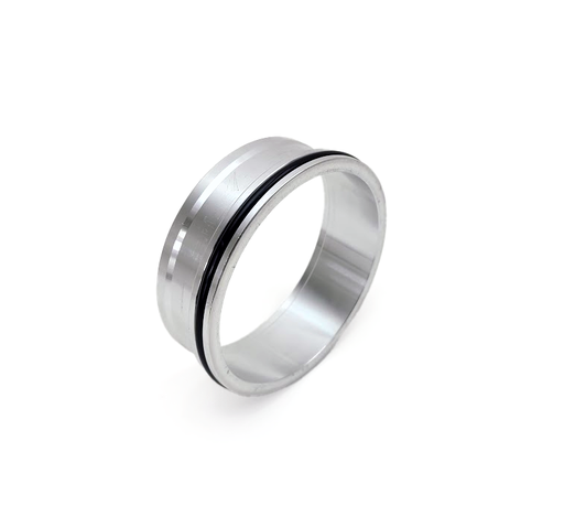 [PHR 00001002.250-2.A] PHR Weld Ferrule With O-ring for PHR Pinless Dual Seal Clamp, 2.5 Inch, Aluminum