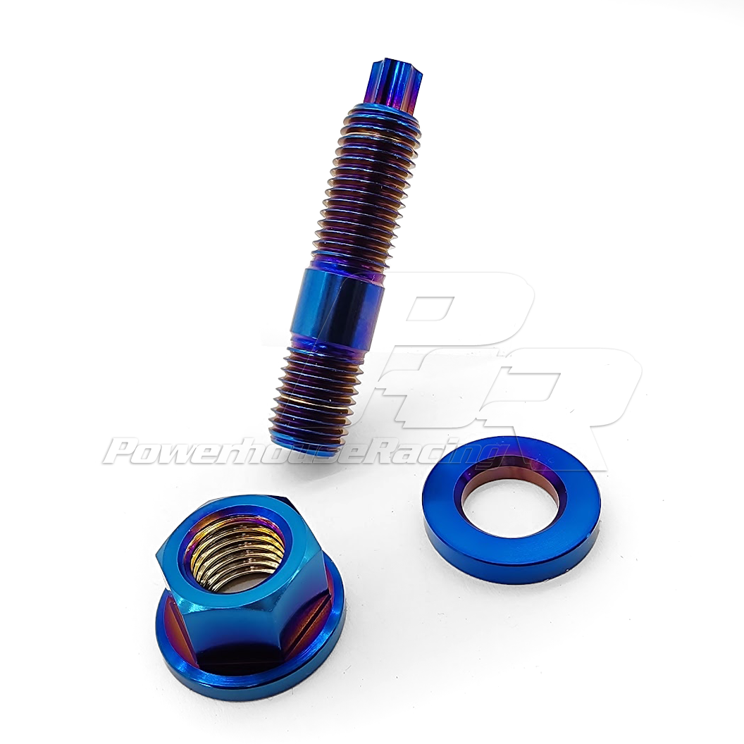 PHR Titanium Stud Kit, M10X1.25, 6pt, 41mm - Includes Stud, Nut and Washer