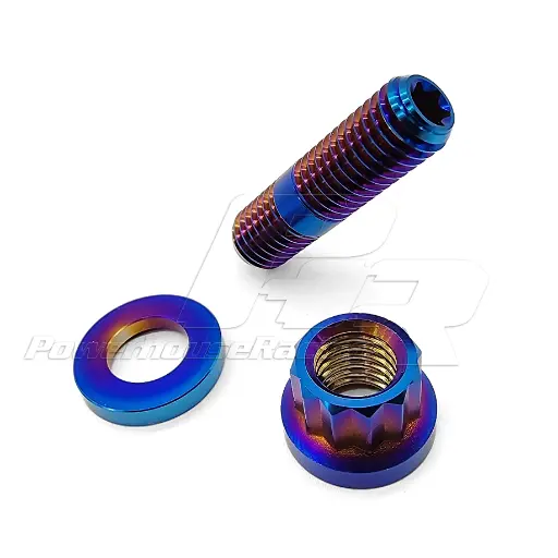 PHR Titanium Stud Kit, M10X1.5, 12pt, 37mm - Includes Stud, Nut and Washer