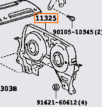 [To 11325-46032] 2JZ-GTE Non-VVTi Timing Belt Cover Upper Backplate (CAM TDC)
