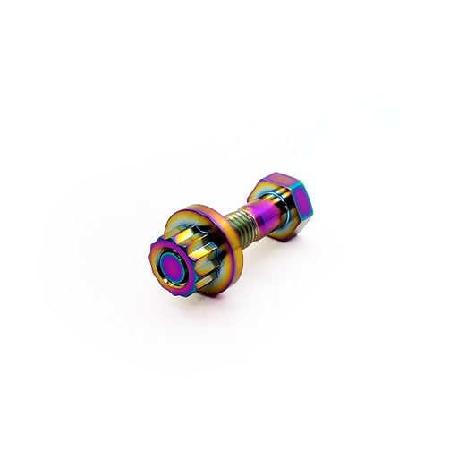 PHR Titanium Serpentine Belt Idler Pulley Bolt and Nut for 2JZ, 1JZ